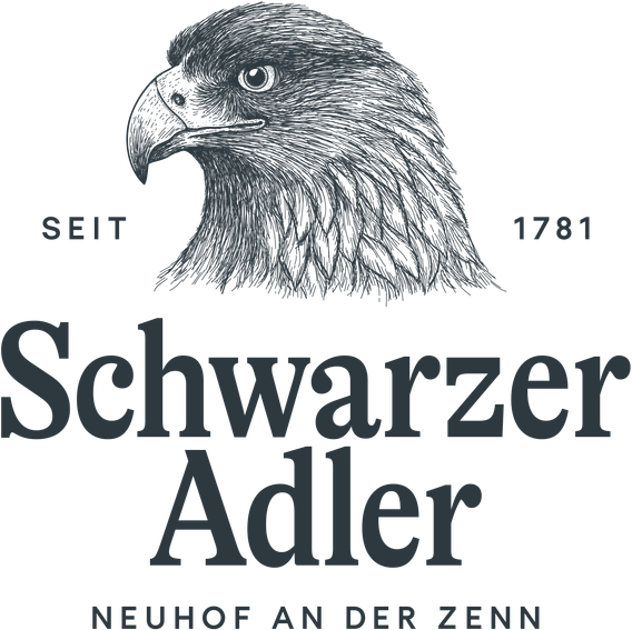 Logo Schwarzer Adler, Seit 1781, Neuhof a. d. Zenn – Neue Höfe